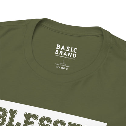 Unisex B.A.S.I.C "Stitched BLESSED 2" T Shirt