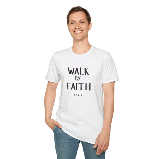 Unisex B.A.S.I.C "Walk By Faith" Softstyle T-Shirt