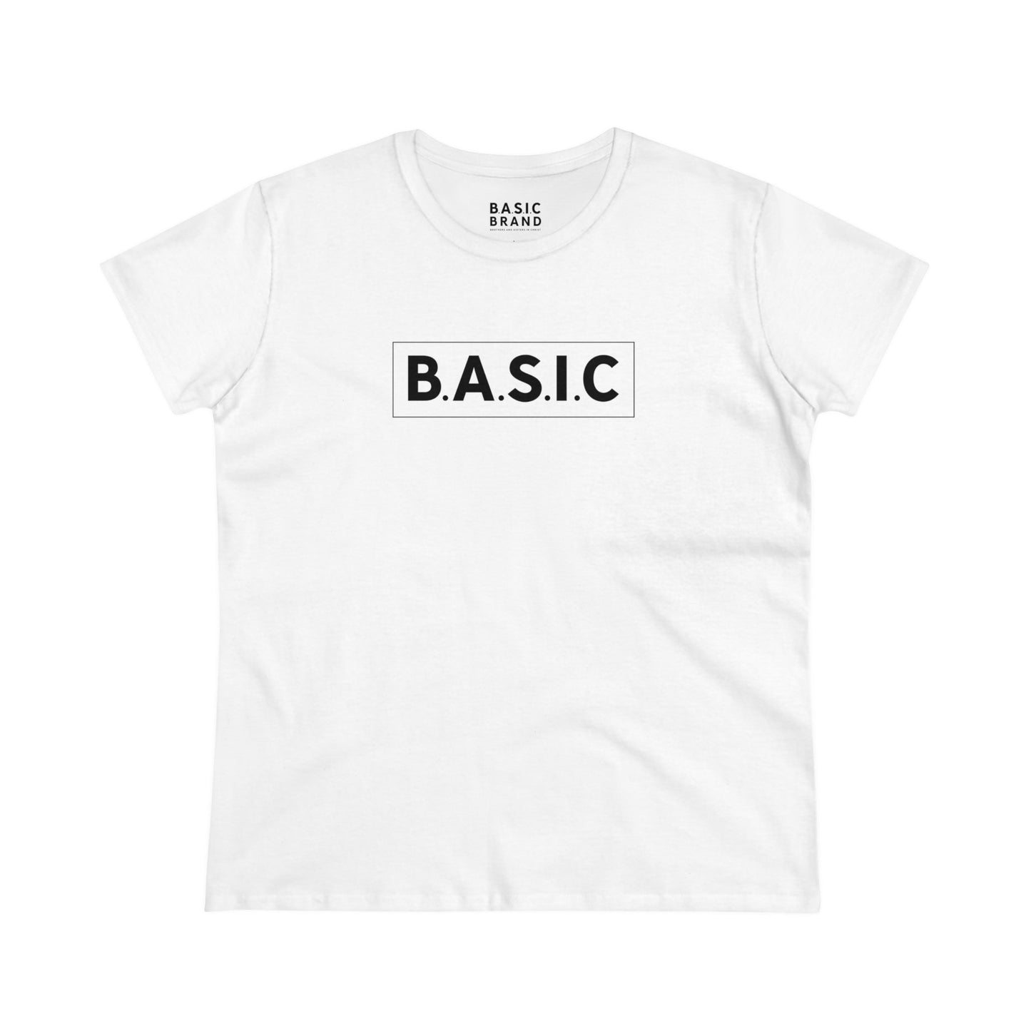 Women's B.A.S.I.C "Medium Boxed Logo" Tee Shirt
