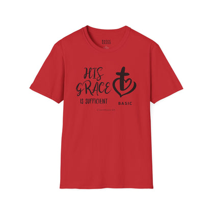 Women's B.A.S.I.C "His Grace is Suffcient"  Softstyle T-Shirt