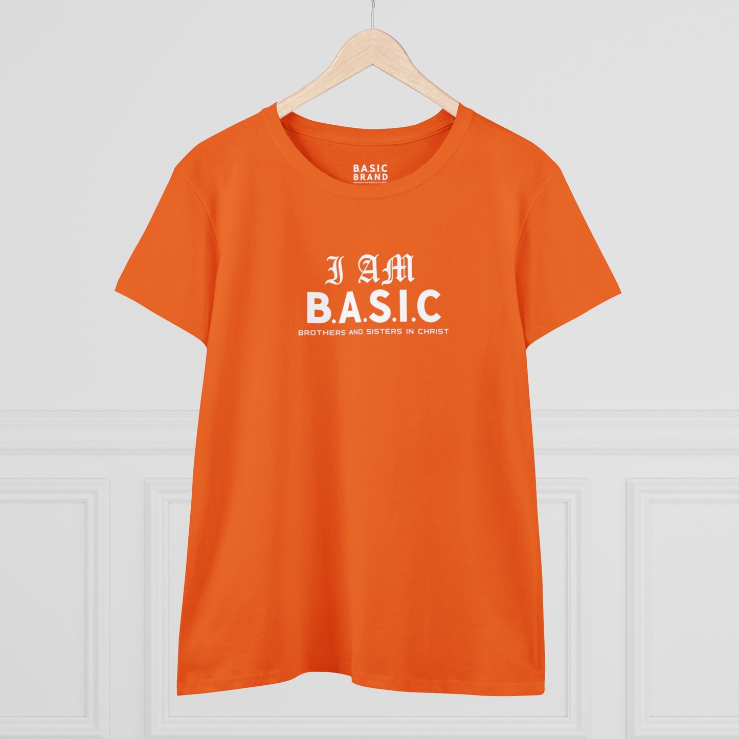 Women's B.A.S.I.C "I AM White Font" Tee Shirt