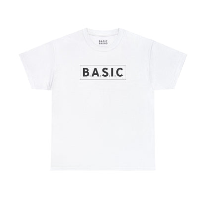 Men's B.A.S.I.C "Medium Sized Boxed Logo" Tee Shirt