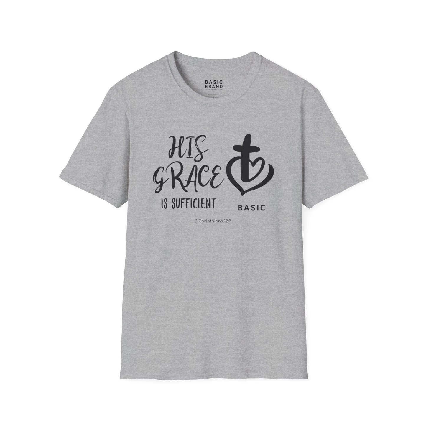 Women's B.A.S.I.C "His Grace is Suffcient"  Softstyle T-Shirt
