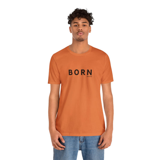 Unisex B.A.S.I.C "Born Again" Front and Back Tee Shirt