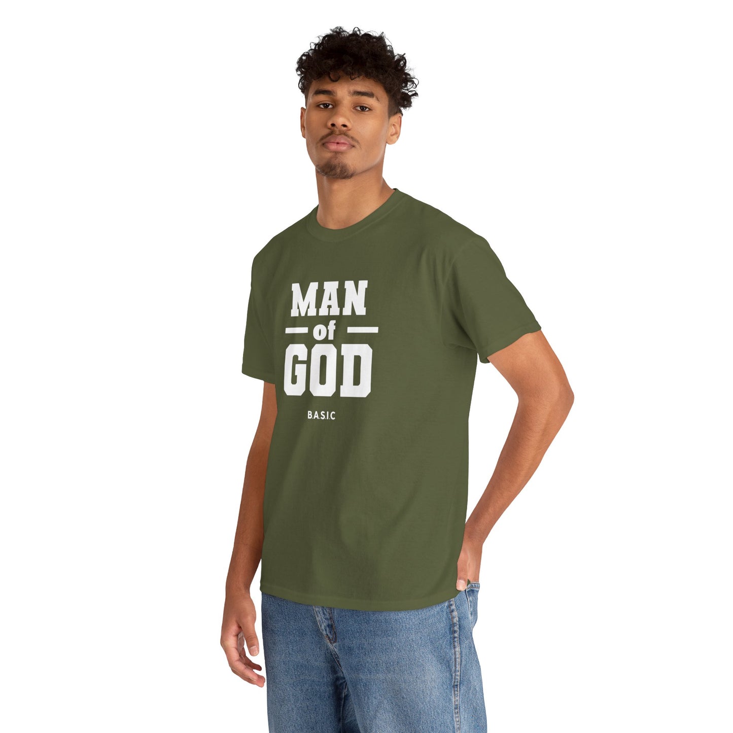 Men's B.A.S.I.C "Man of God" 2 T Shirt