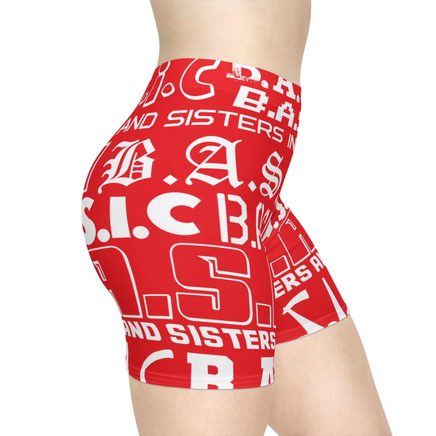 B.A.S.I.C Women's Shorts (AOP) RED