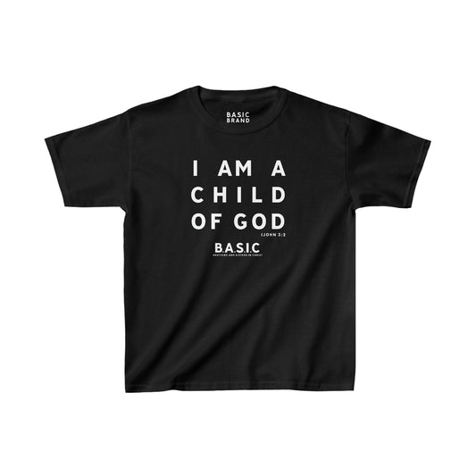 Youth B.A.S.I.C "Child Of God White Font" Tee Shirt
