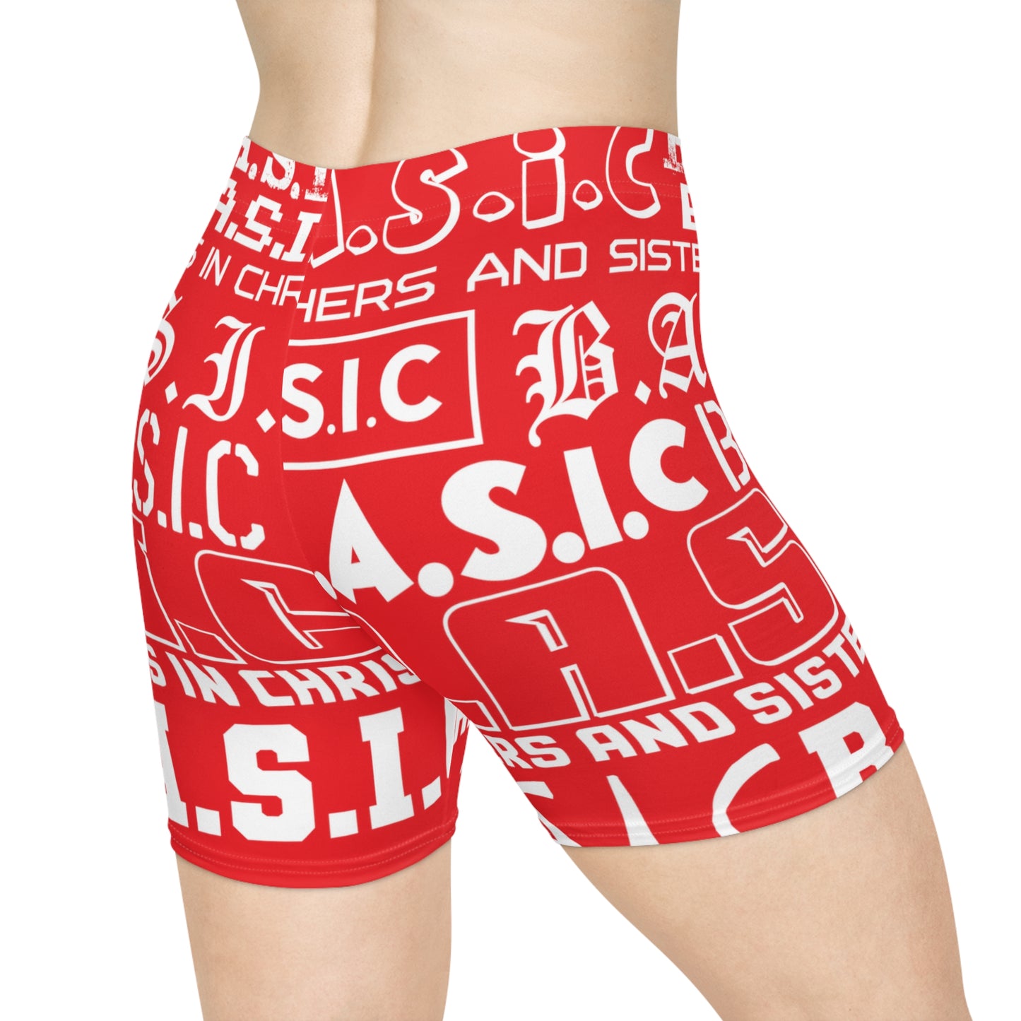 B.A.S.I.C Women's Shorts (AOP) RED