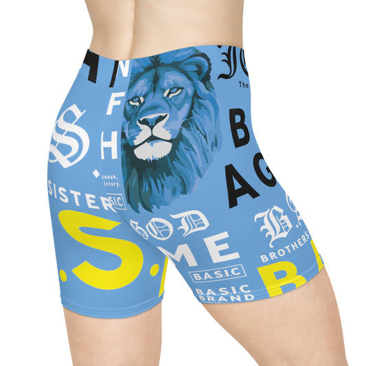 B.A.S.I.C Women's Shorts (AOP) LIGHT BLUE