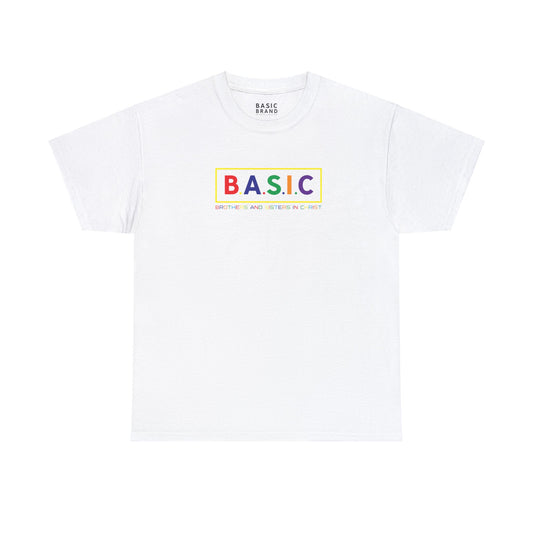 Unisex B.A.S.I.C "Colorful Logo" Tee Shirt