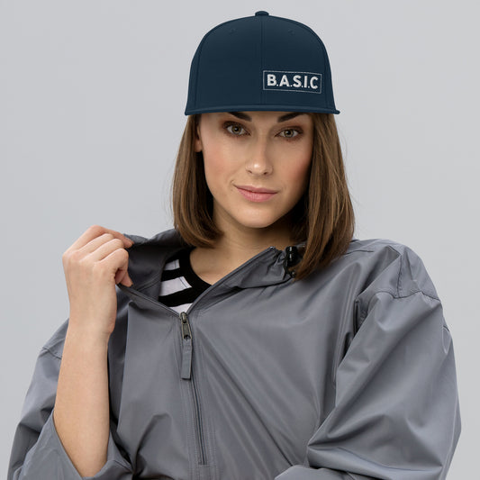 B.A.S.I.C Embroidered Snapback Hat
